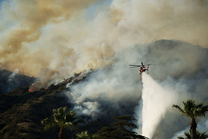 Лесные пожары в Калифорнии 