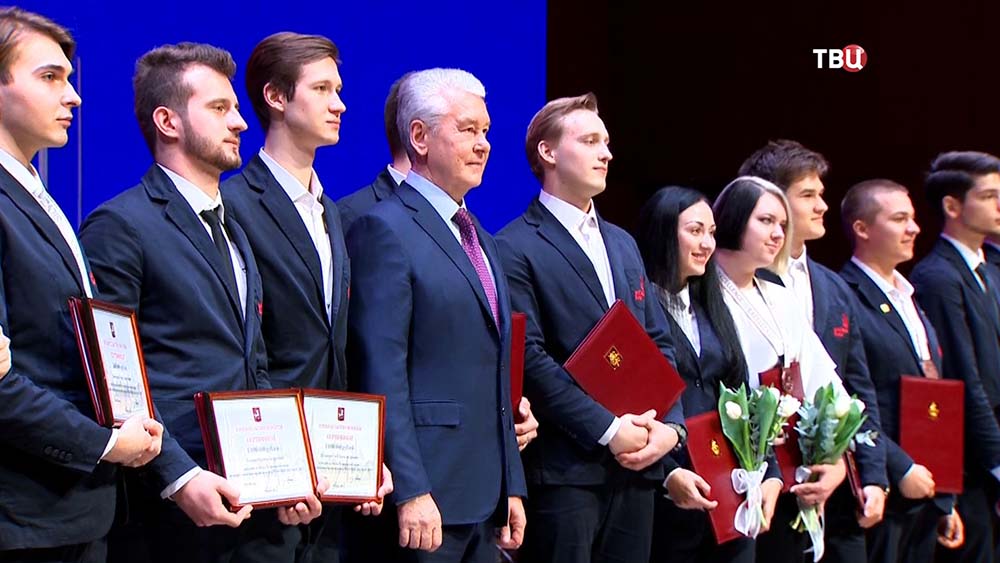 Мэр Москвы Сергей Собянин на церемонии награждения победителей чемпионата WorldSkills