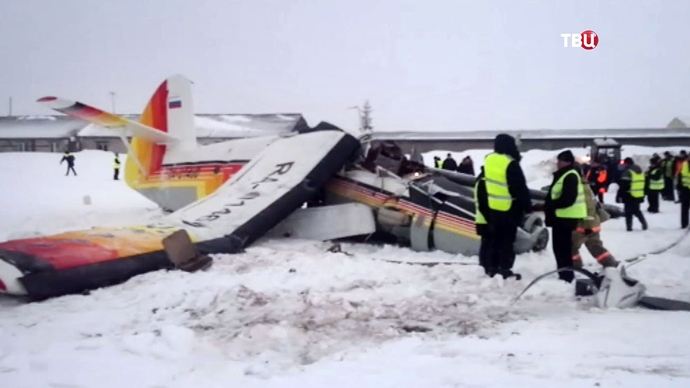На месте падения самолета Ан-2