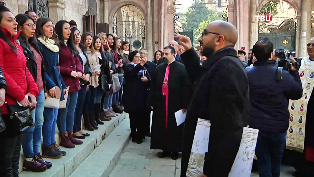Католический хор в Алеппо
