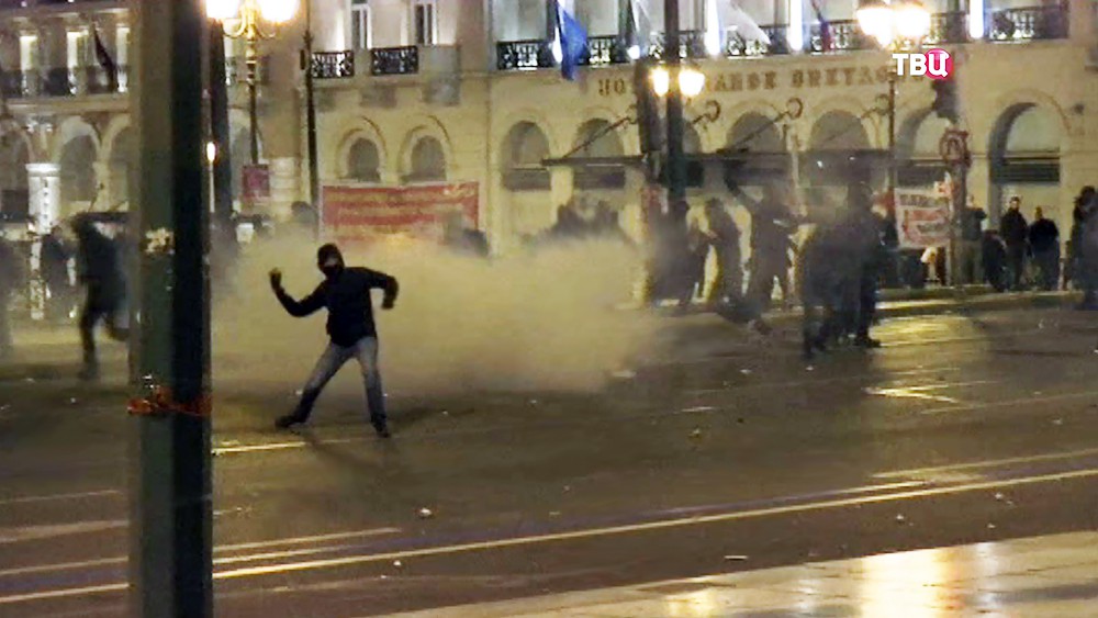 Уличные беспорядки в Греции