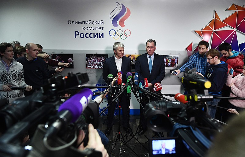 Министр спорта России Павел Колобков и первый вице-президент Олимпийского комитета Станислав Поздняков