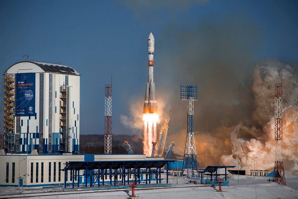 Пуск ракеты-носителя "Союз-2.1а" на космодроме "Восточный"