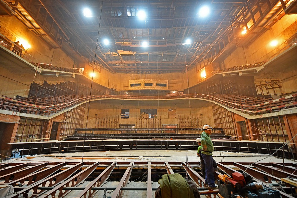 Строительство концертного зала в "Зарядье"