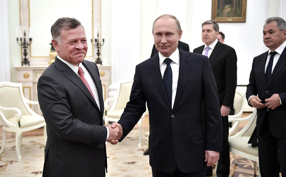 Президент России Владимир Путин и король Иордании Абдалла II