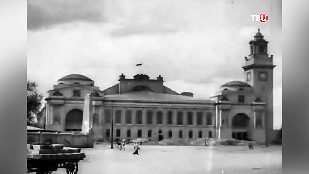 Архивные кадры здания Киевского вокзала