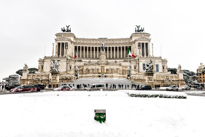 Снегопад в Риме