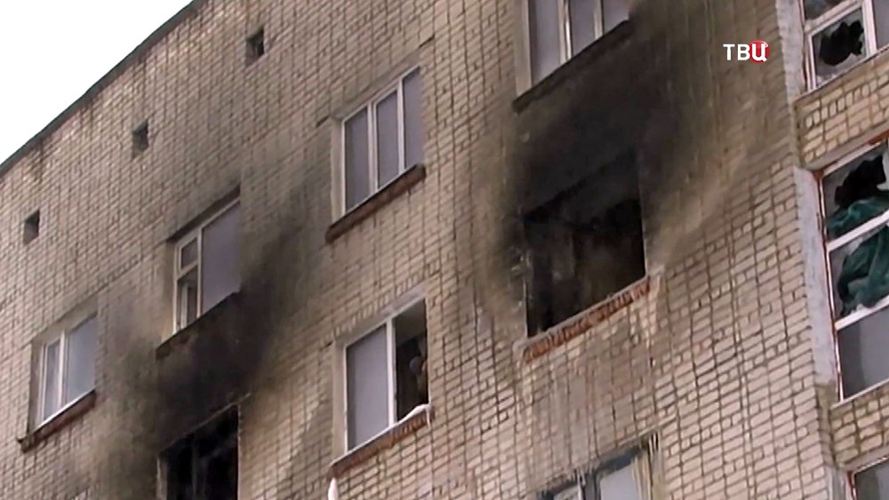 Последствия пожара в общежитии