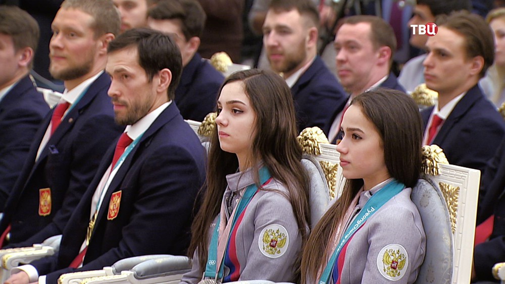 Церемония награждения российских олимпийцев в Кремле