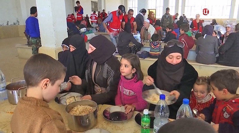 Гуманитарная помощь для жителей Сирии