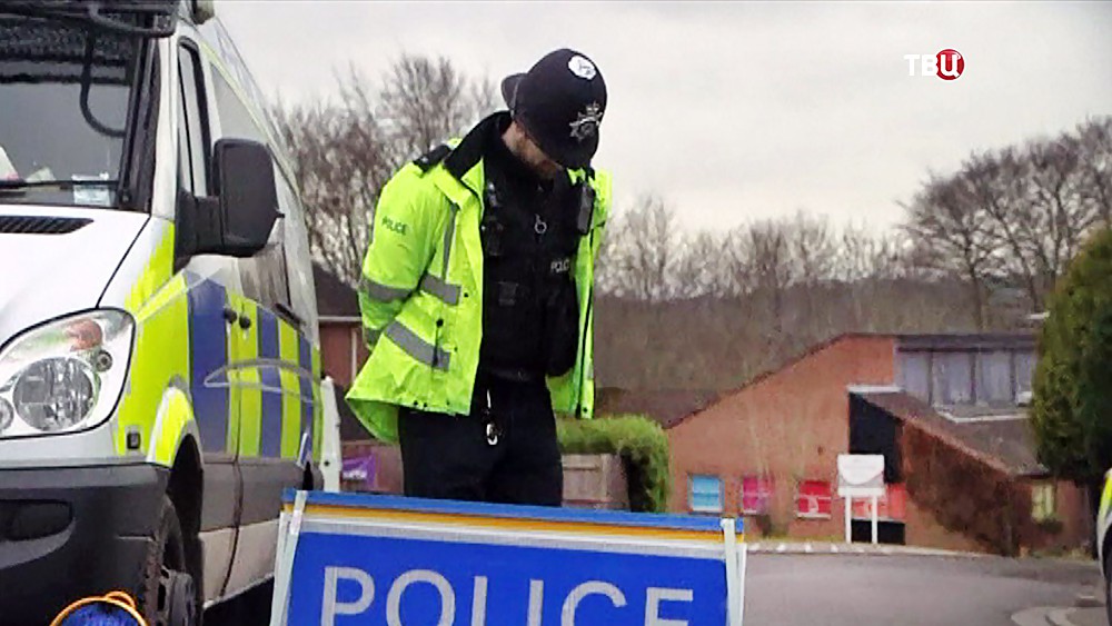 Полиция Великобритании на месте происшествия