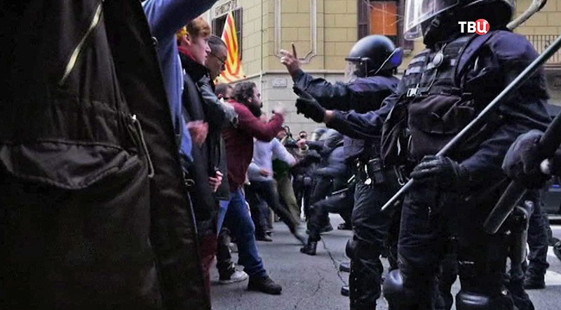 Акция протеста в Испании