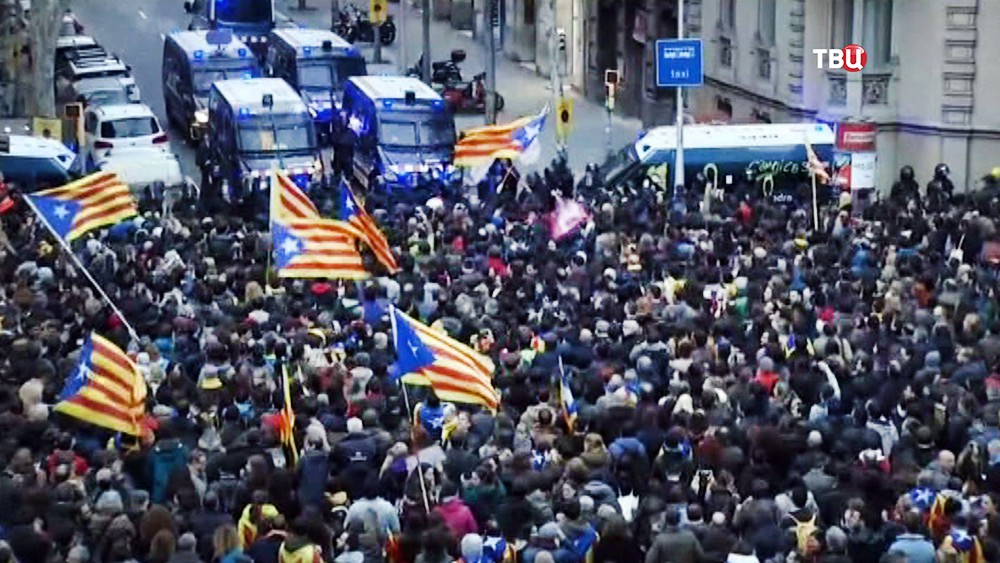 Митинг в  Каталонии
