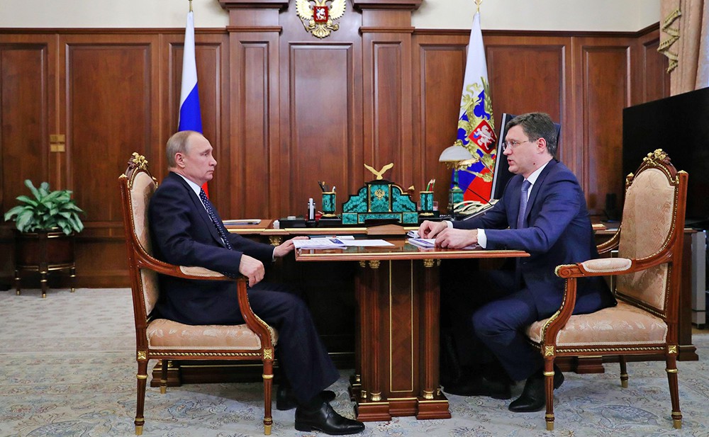 Владимир Путин и Александр Новак