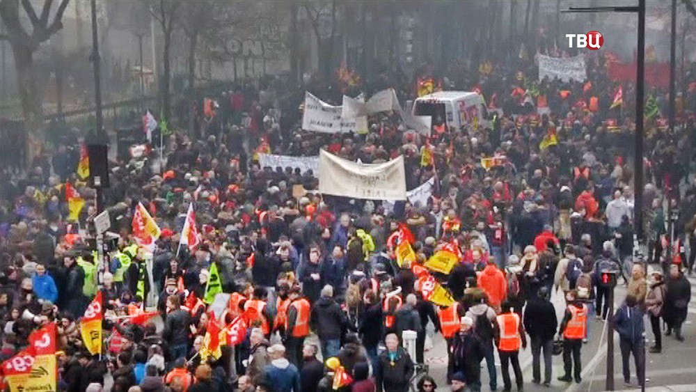 Забастовка железнодорожников во Франции
