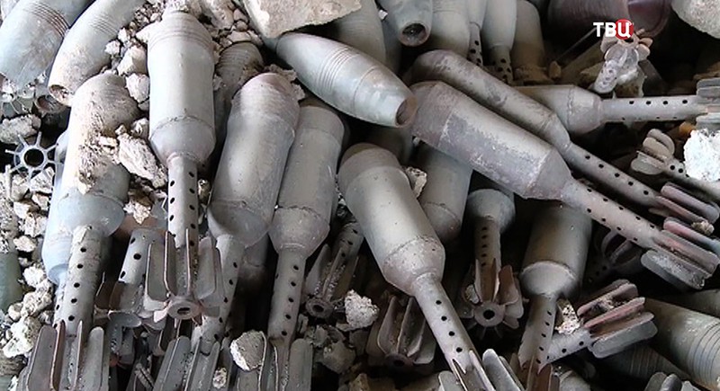 Цех по производству взрывчатки в Сирии