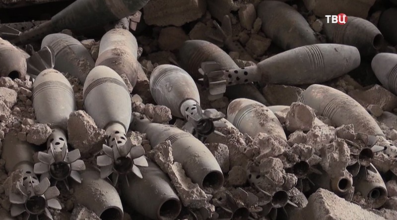 Цех по производству взрывчатки в Сирии