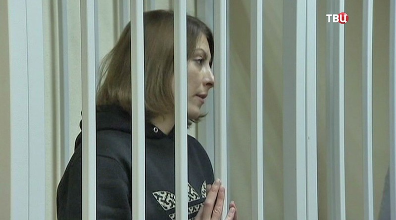 Ольга Алисова в зале суда