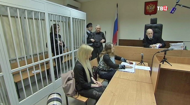 Ольга Алисова в зале суда