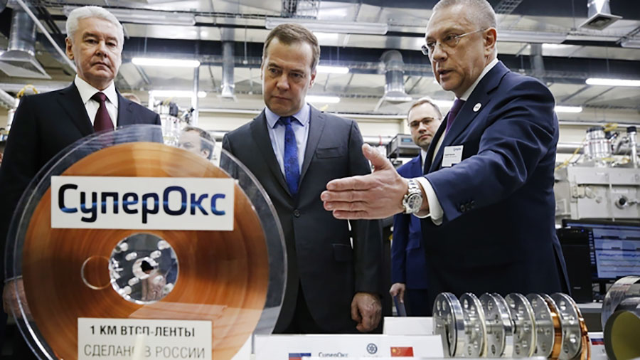 Дмитрий Медведев и Сергей Собянин посетили технопарк "Слава"