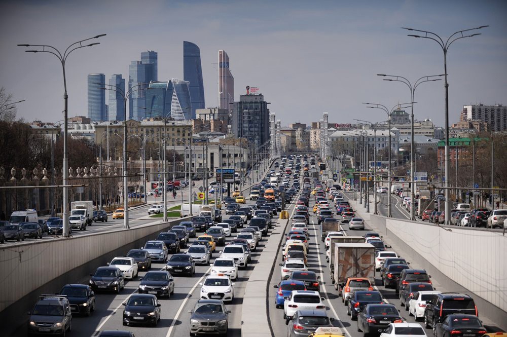 Автомобильное движение в Москве