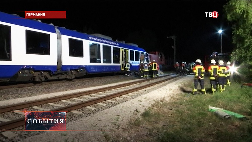 Авария поезда в Германии 