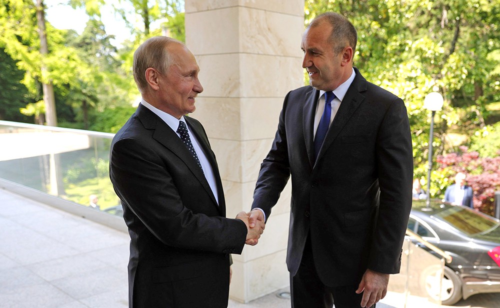 Президент России Владимир Путин и президент Болгарии Румен Радев