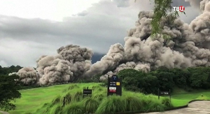 Извержения вулкана в Гватемале