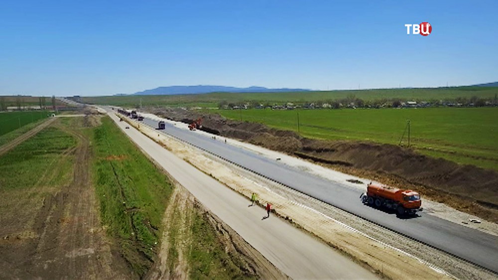 Строительство федеральной трассы "Таврида" в Крыму