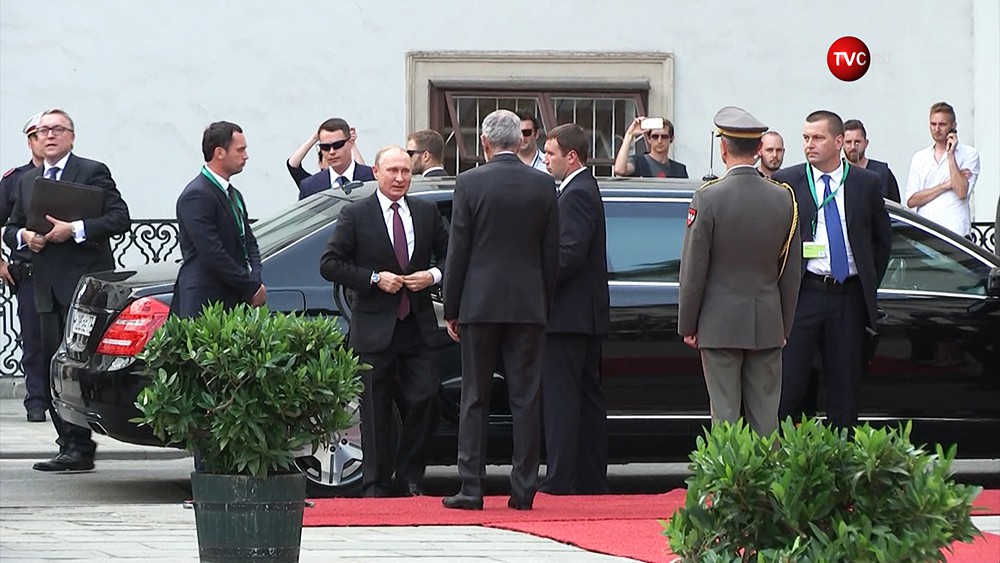 Президент России Владимир Путин в Австрии