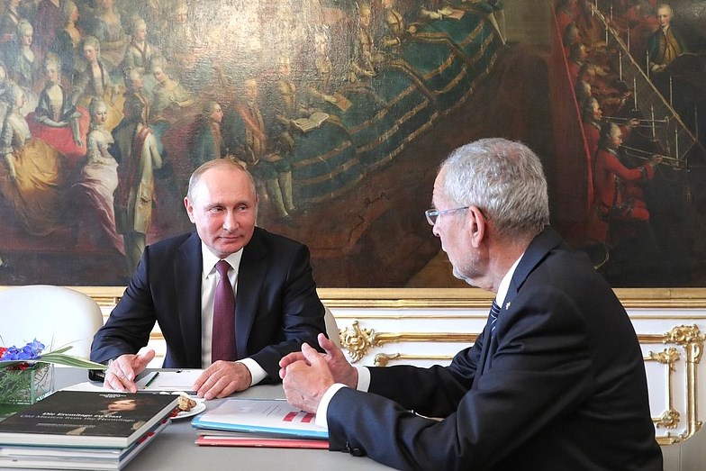 Владимир Путин и президент Австрии Александр Ван дер Беллен  