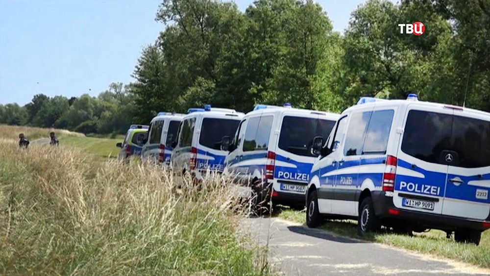Полиция Германии на месте происшествия