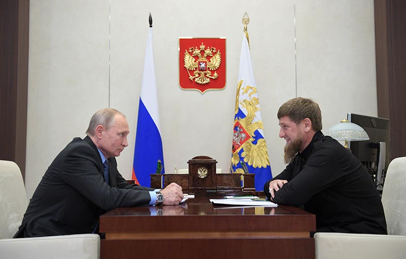 Владимир Путин и глава Чеченской Республики Рамзан Кадыров 