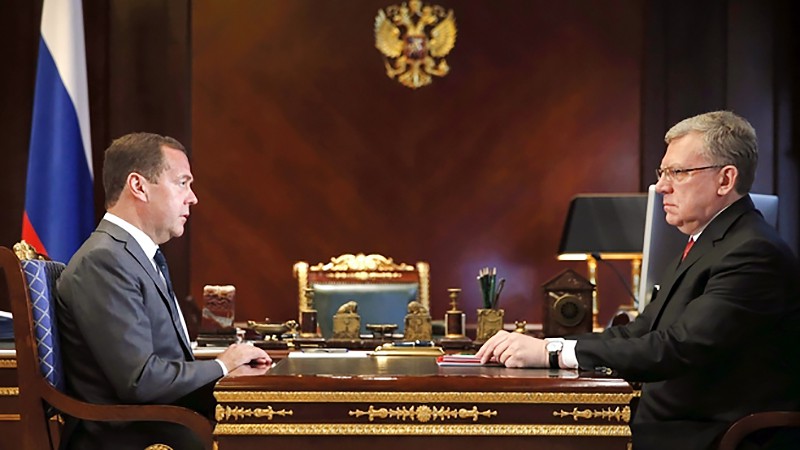 Дмитрия Медведева с председателем Счётной палаты Алексеем Кудриным