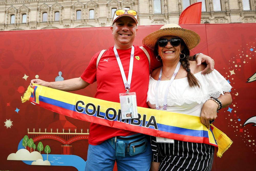 Болельщики Колумбии в Москвы