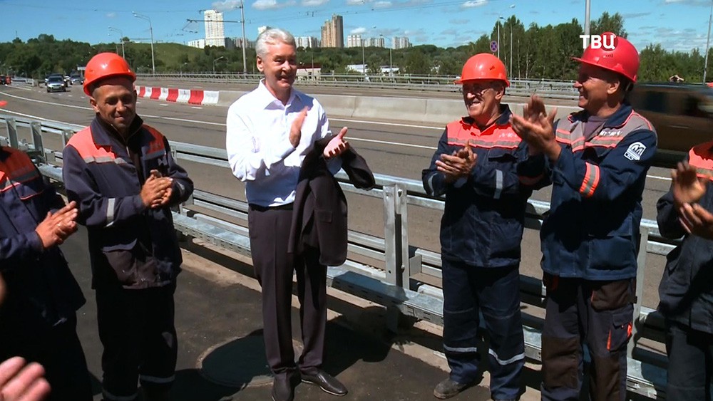 Сергей Собянин открывает движение по новому мосту 