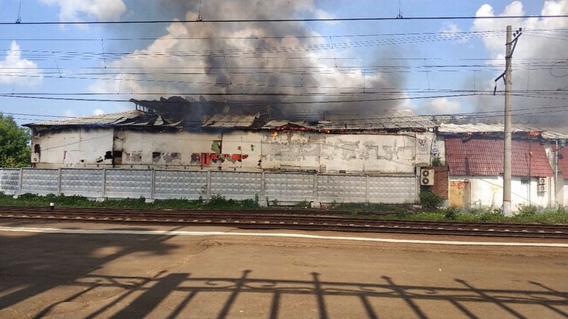 Пожар в подмосковном ТЦ 