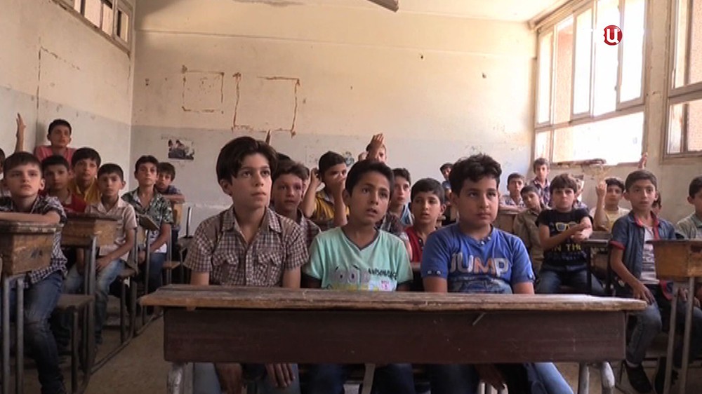 Сирийские дети в школе