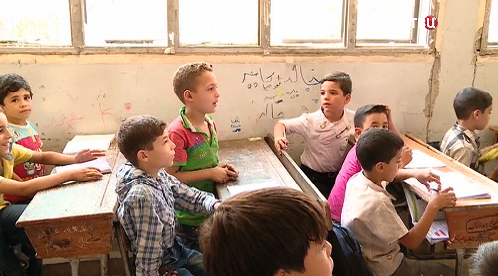 Сирийские дети в школе