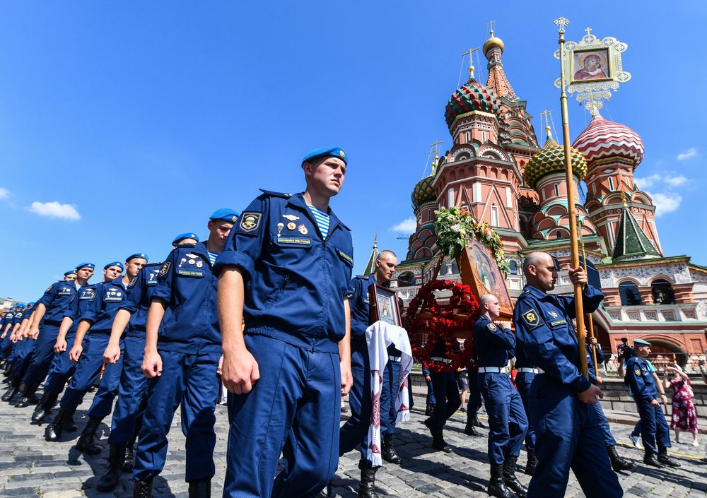 Праздничные мероприятия на Красной площади, посвященные Ильину дню, а также годовщине со дня образования ВДВ