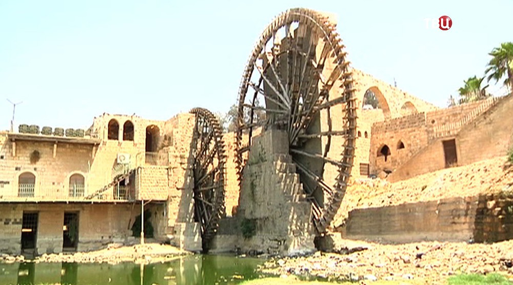 Водяные колёса в Сирии
