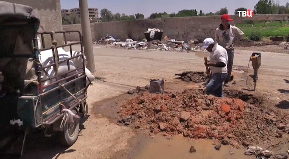 Восстановление системы водоснабжения в Сирии