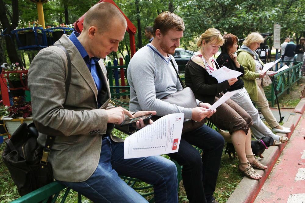 Встреча кандидата в мэры Москвы Илья Свиридова с жителями