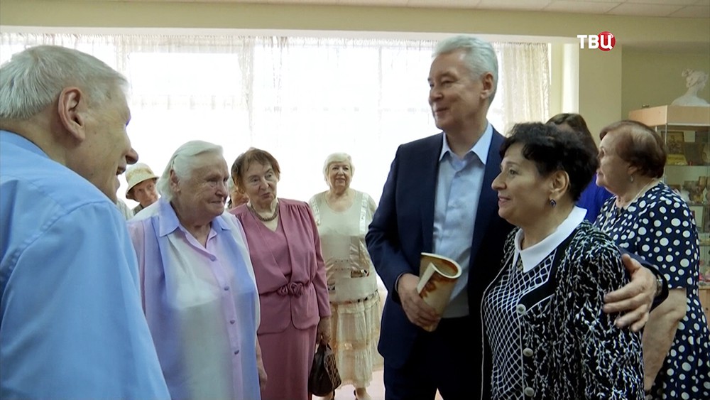 Сергей Собянин посетил пансионат для ветеранов труда  
