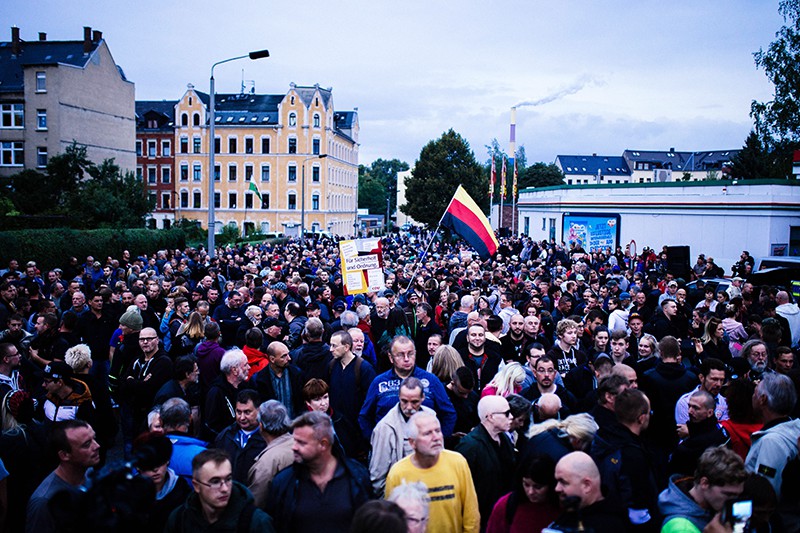 Митинг против мигрантов в Хемнице, Германия