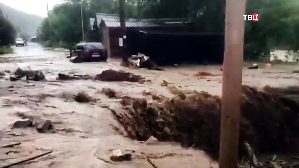 Последствия наводнения на Сахалине