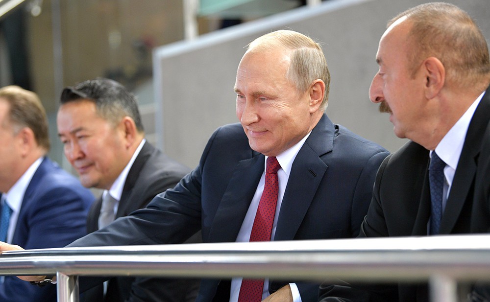 Владимир Путин и Ильхам Алиев