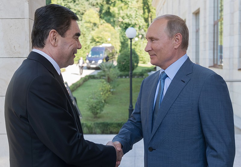  Президент РФ Владимир Путин и президент Туркменистана Гурбангулы Бердымухамедов