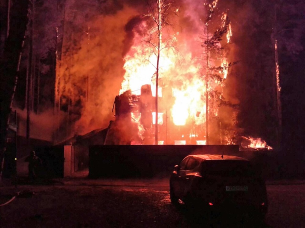 Пожар на нижегородской базе отдыха