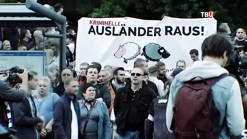 Антимиграционные митинги в Хемнице, Германия